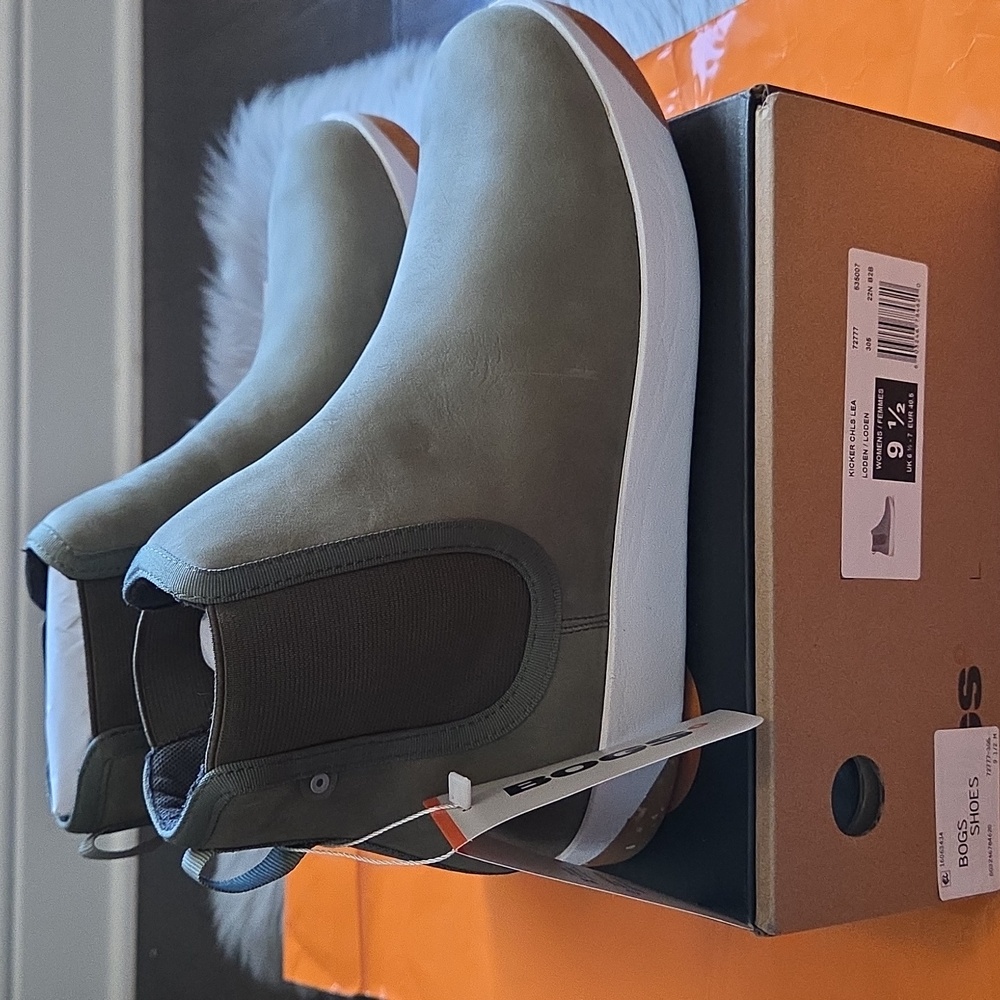 Nwt! Bogs Leather Chelsea Boot In Londen - Picture 2 of 10